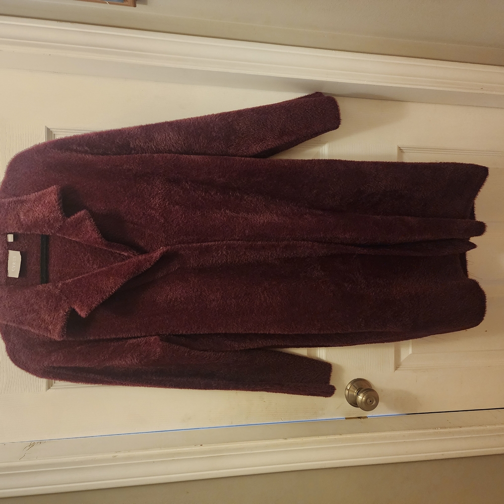Plush Purple Women's Coat